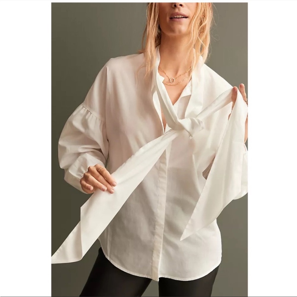 Mare Mare | Bow-Tie Buttondown | Size M | Nwot - image 5